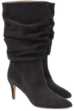 Stiefel Aus Veloursleder