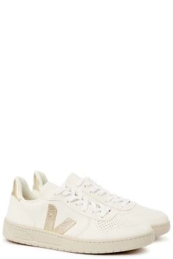 Sneaker V-10 Leather Extra White Platine