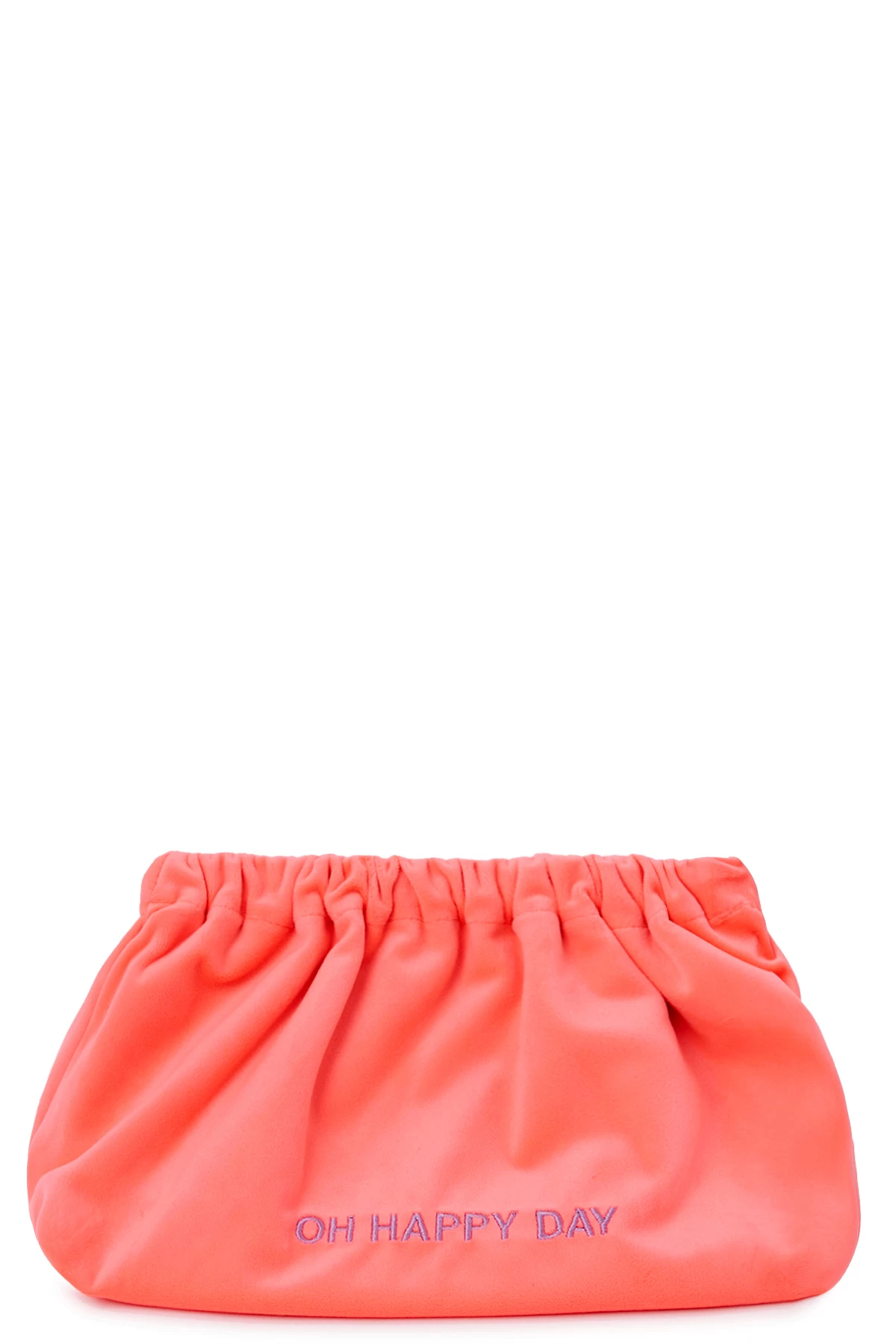 Samt-Clutch Neon Orange 3 Samt-Clutch Neon Orange