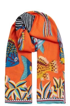 Tuch Carre Tuba Aus Baumwolle Und Seide